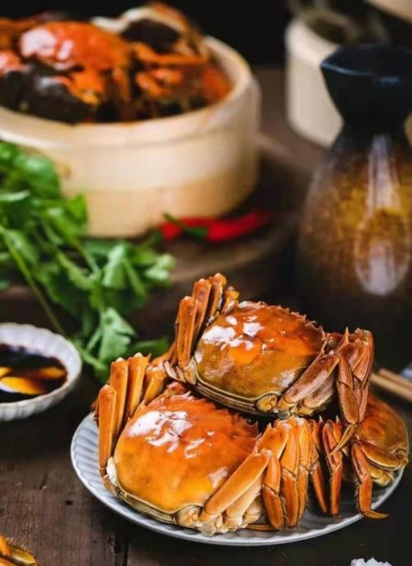 阳澄湖大闸蟹，清蒸才是对它最大的尊重